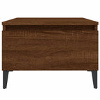 Tavolini 2pz Rovere Marrone 50x46x35cm in Legno Multistrato