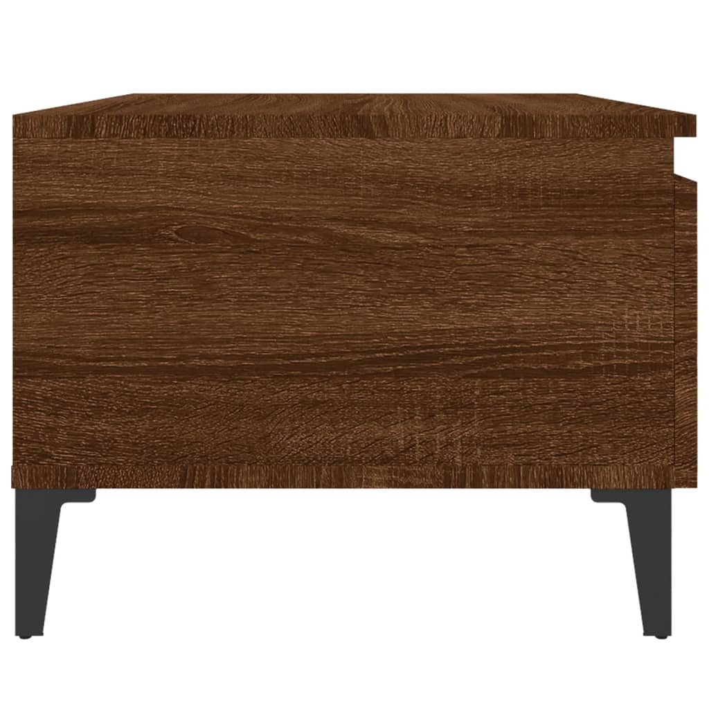 Tavolini 2pz Rovere Marrone 50x46x35cm in Legno Multistrato