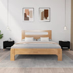 Comodini 2 pz Neri 50x46x50 cm in Legno Multistrato