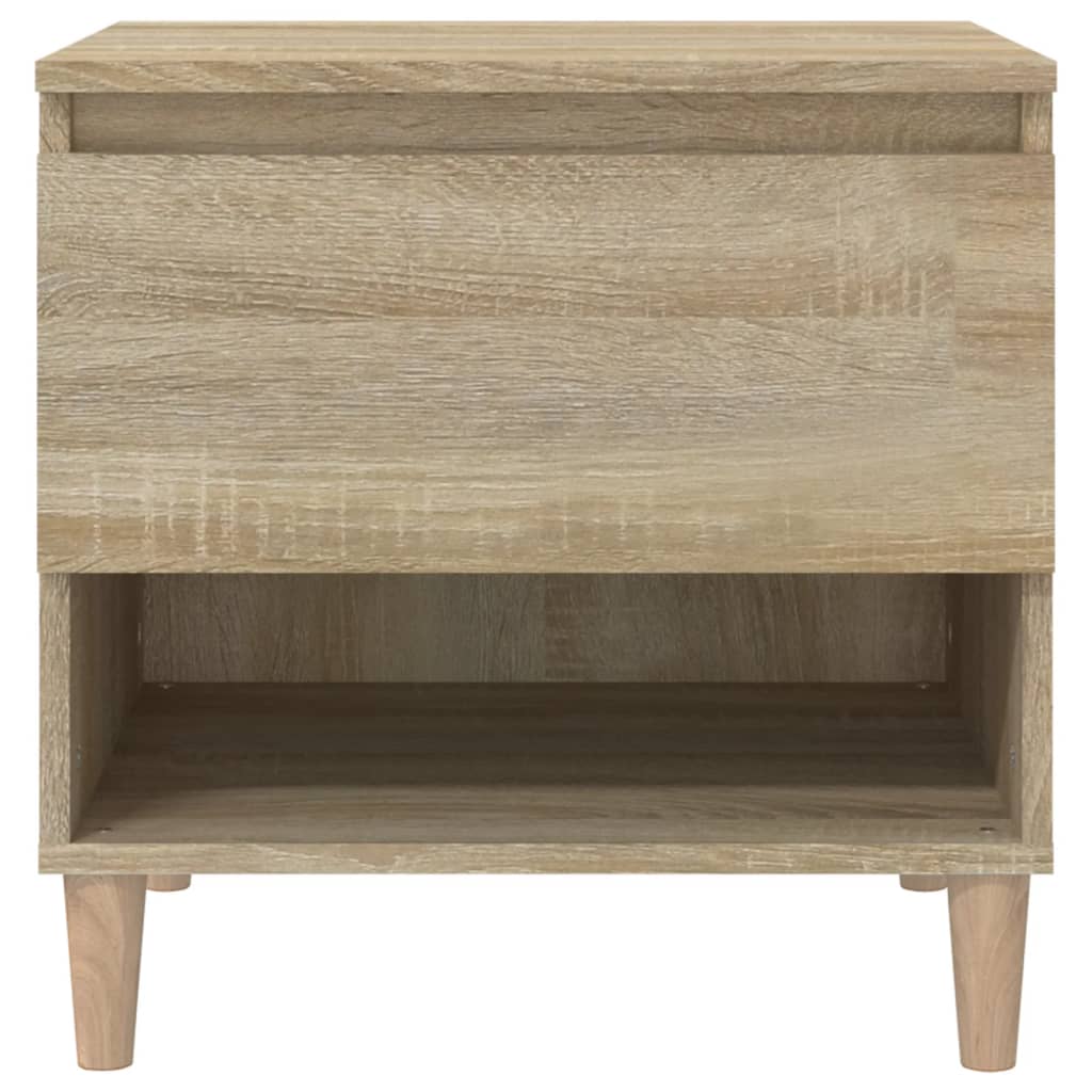 Comodini 2 pz Rovere Sonoma 50x46x50 cm in Legno Multistrato