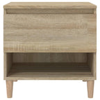 Comodini 2 pz Rovere Sonoma 50x46x50 cm in Legno Multistrato