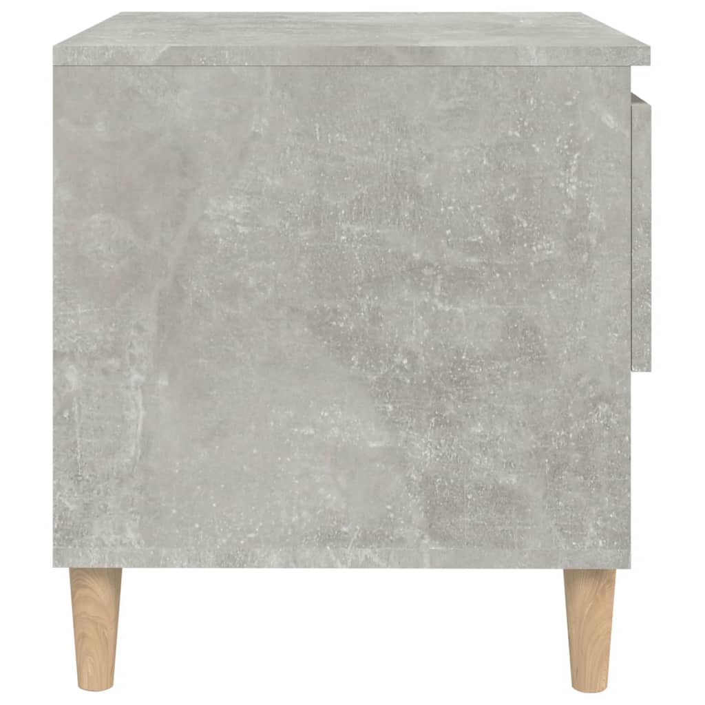 Comodini 2 pz Grigio Cemento 50x46x50 cm in Legno Multistrato