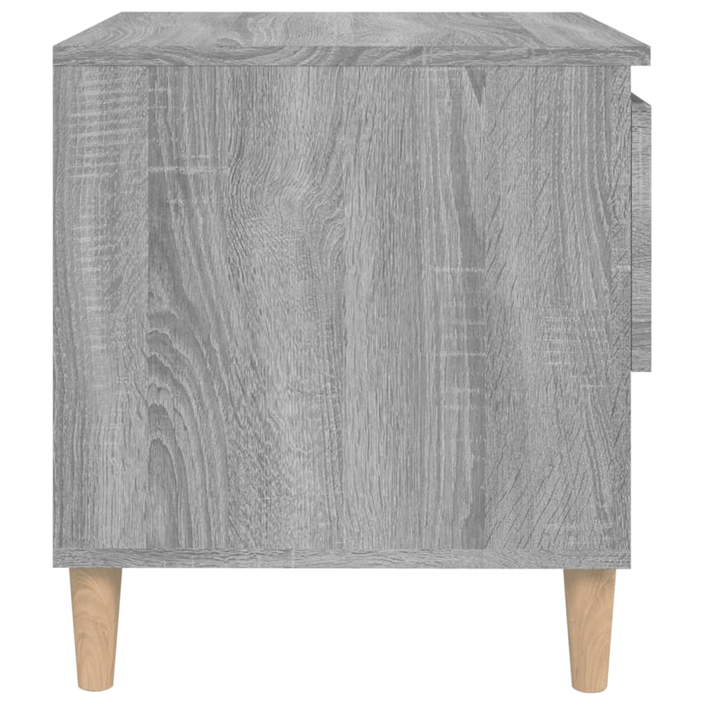 Comodino Grigio Sonoma 50x46x50 cm in Legno Multistrato
