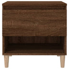 Comodini 2 pz Rovere Marrone 50x46x50 cm in Legno Multistrato