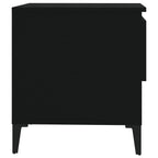 Tavolini 2 pz Neri 50x46x50 cm in Legno Multistrato