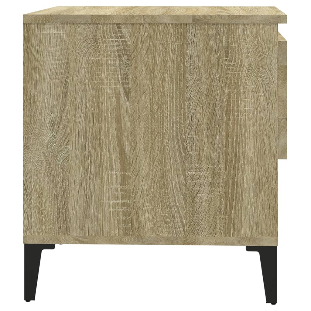 Tavolini 2pz Rovere Sonoma 50x46x50 cm in Legno Multistrato