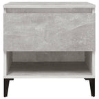 Tavolini 2pz Grigio Cemento 50x46x50 cm in Legno Multistrato