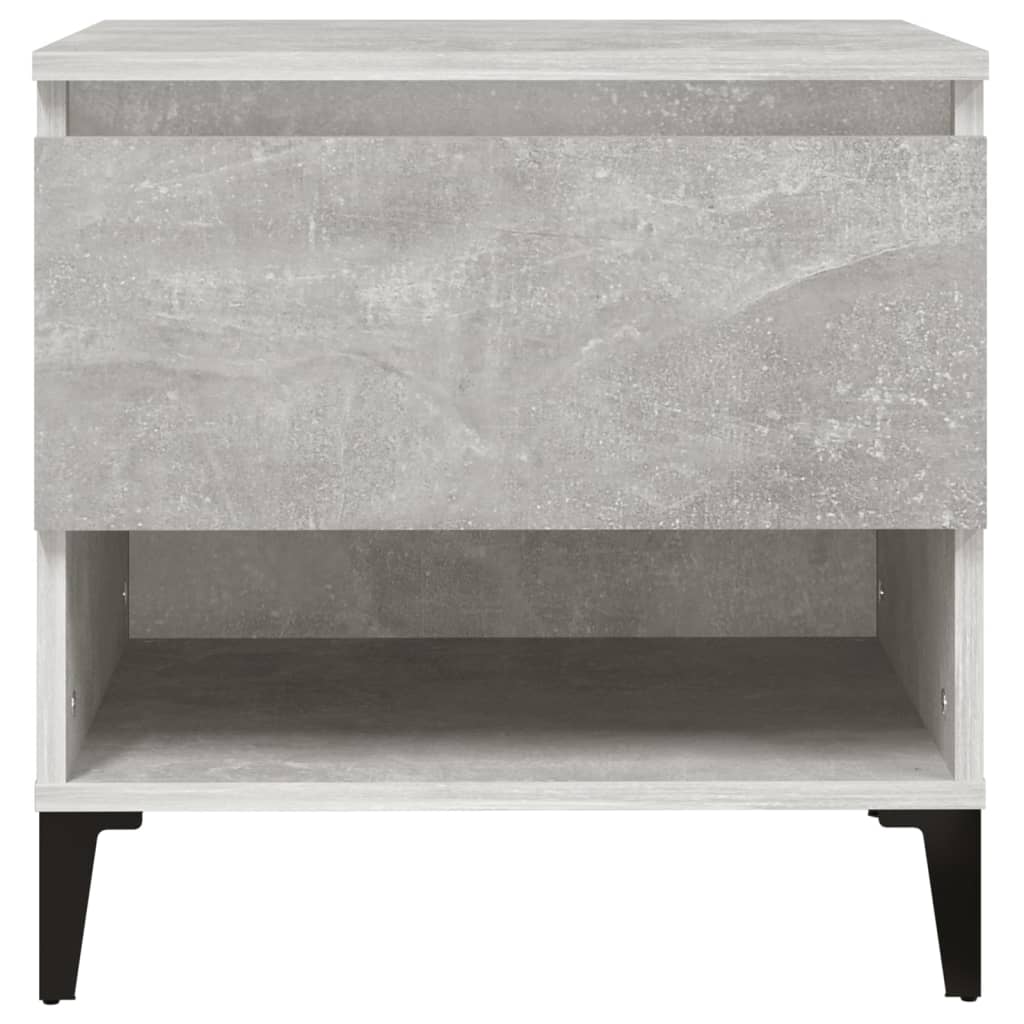 Tavolini 2pz Grigio Cemento 50x46x50 cm in Legno Multistrato