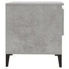 Tavolini 2pz Grigio Cemento 50x46x50 cm in Legno Multistrato