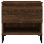 Tavolino Rovere Marrone 50x46x50 cm in Legno Multistrato