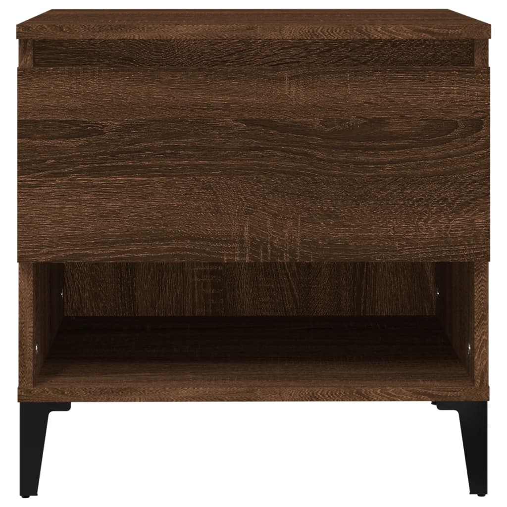 Tavolino Rovere Marrone 50x46x50 cm in Legno Multistrato