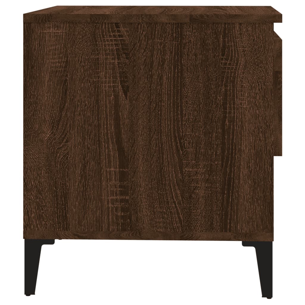 Tavolino Rovere Marrone 50x46x50 cm in Legno Multistrato