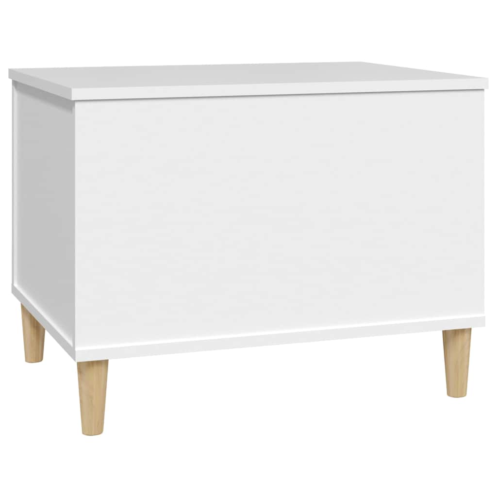 Tavolino da Salotto Bianco 60x44,5x45 cm in Legno Multistrato