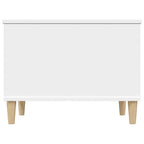 Tavolino da Salotto Bianco 60x44,5x45 cm in Legno Multistrato