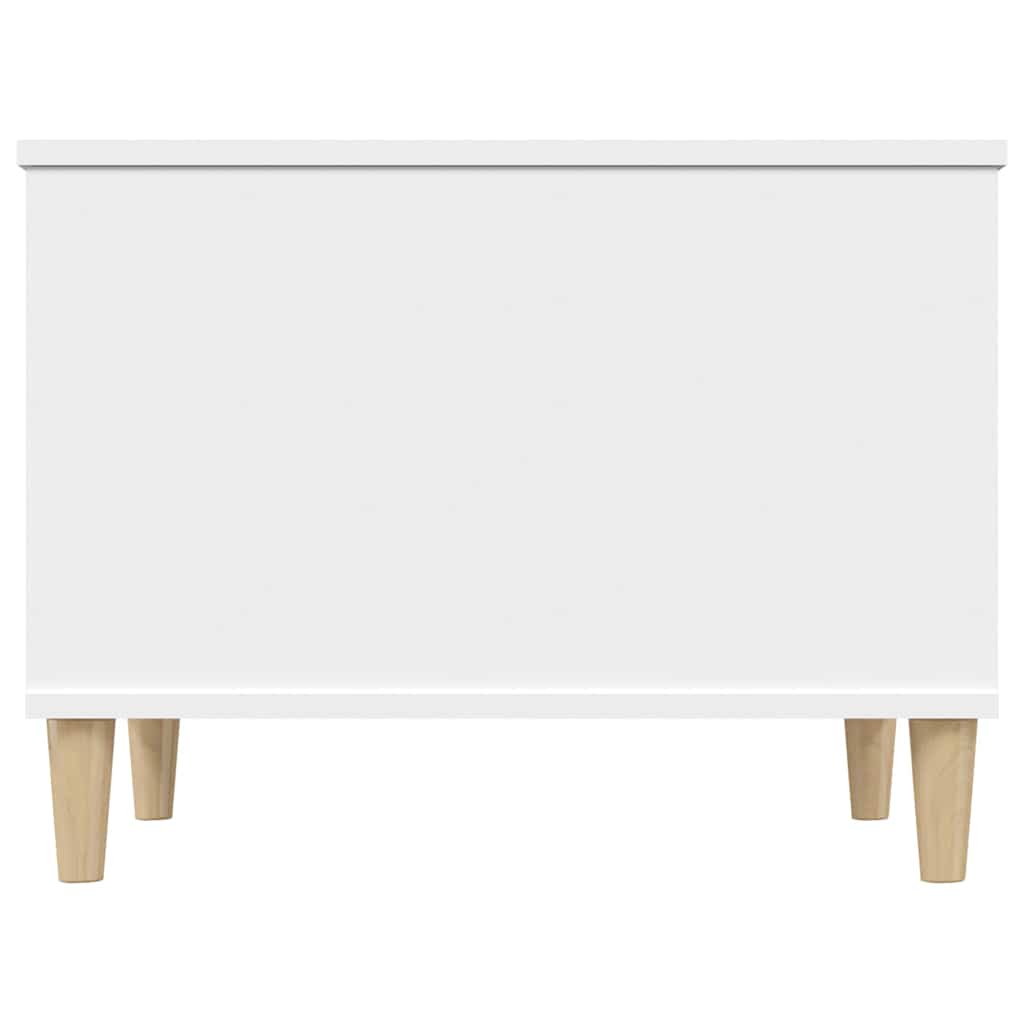 Tavolino da Salotto Bianco 60x44,5x45 cm in Legno Multistrato