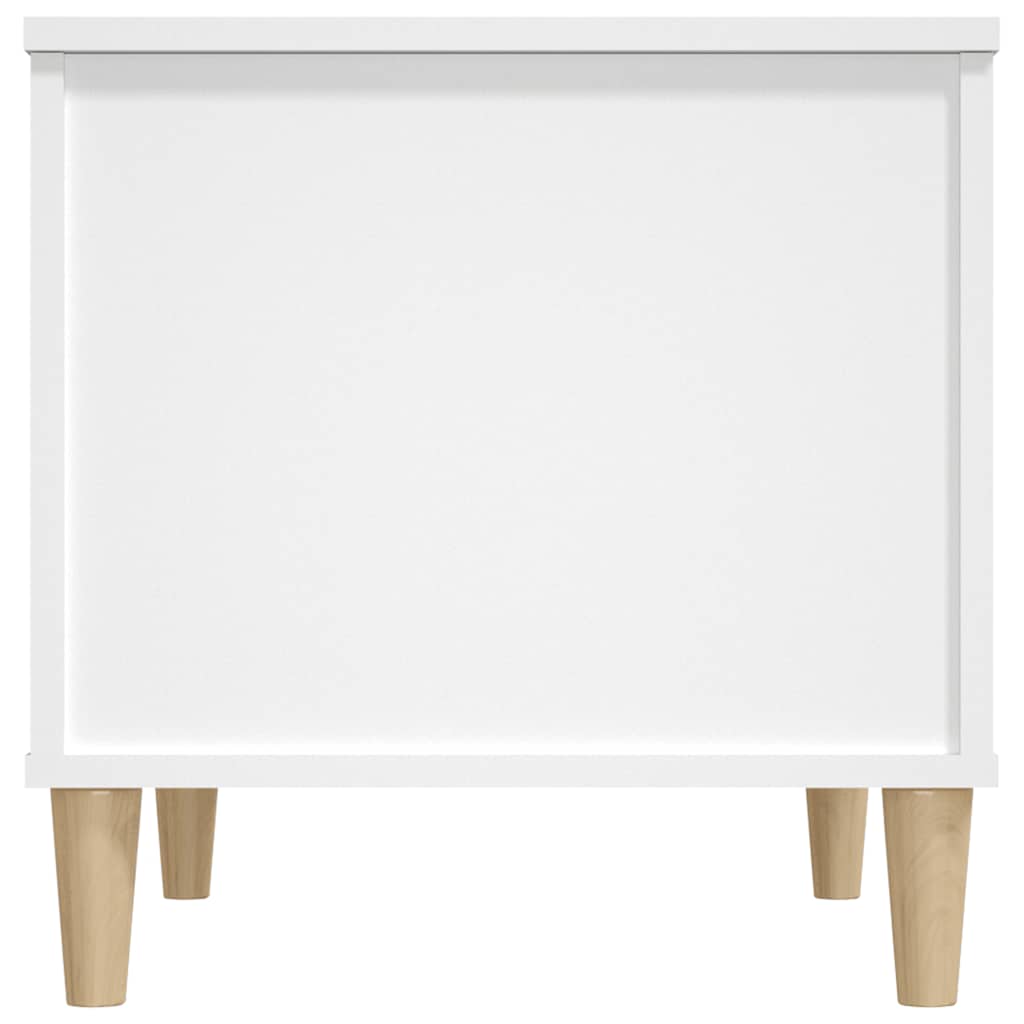 Tavolino da Salotto Bianco 60x44,5x45 cm in Legno Multistrato
