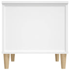 Tavolino da Salotto Bianco 60x44,5x45 cm in Legno Multistrato