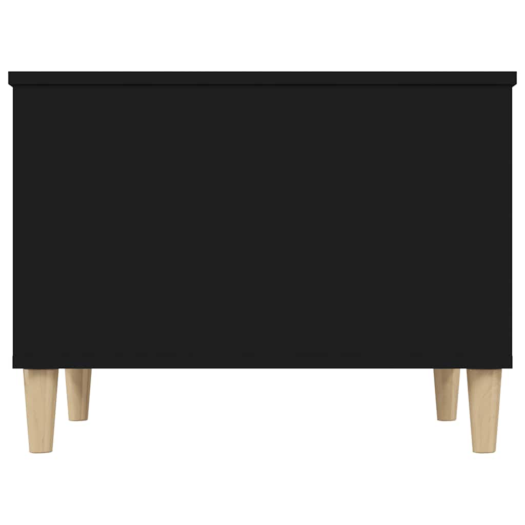 Tavolino da Salotto Nero 60x44,5x45 cm in Legno Multistrato