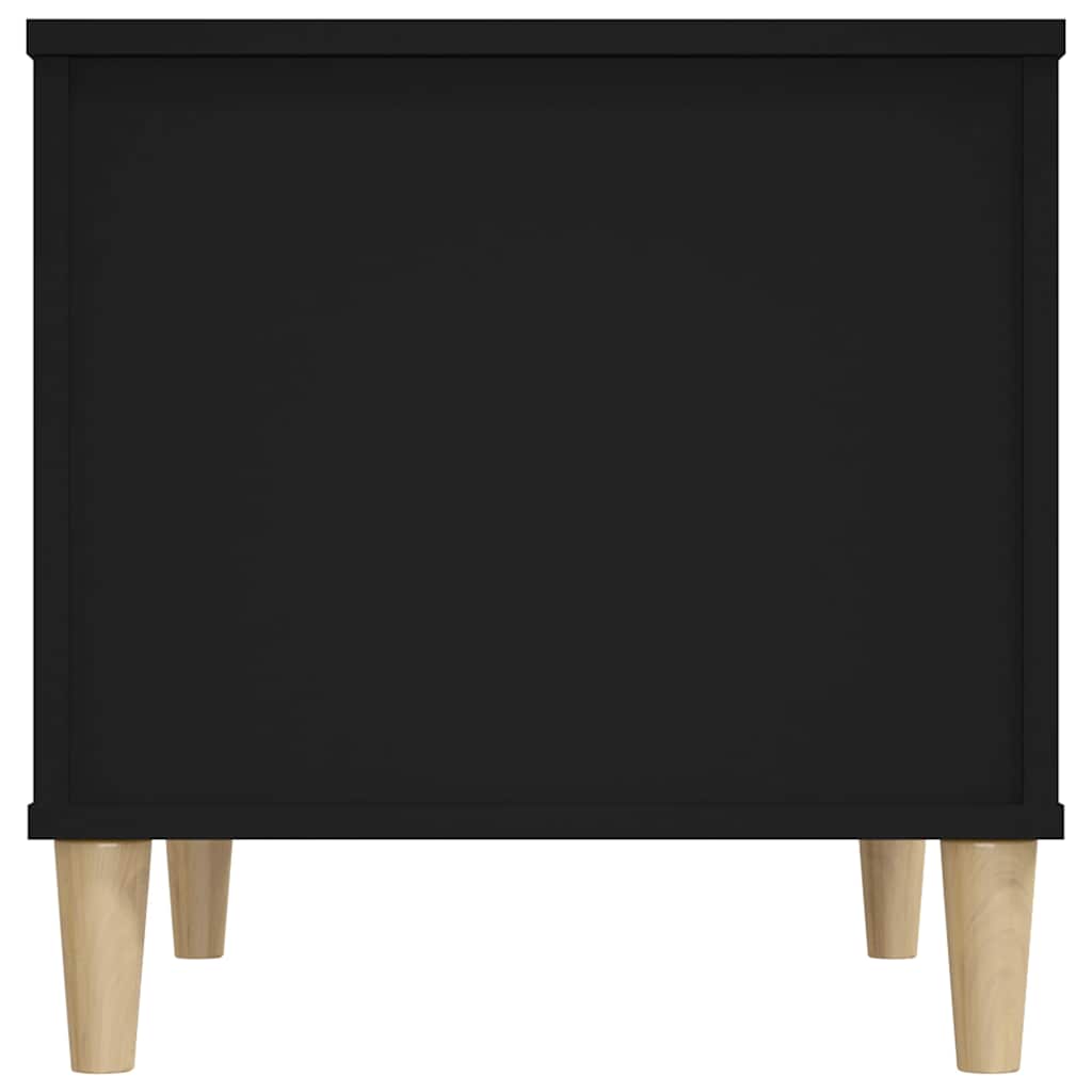 Tavolino da Salotto Nero 60x44,5x45 cm in Legno Multistrato