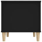 Tavolino da Salotto Nero 60x44,5x45 cm in Legno Multistrato