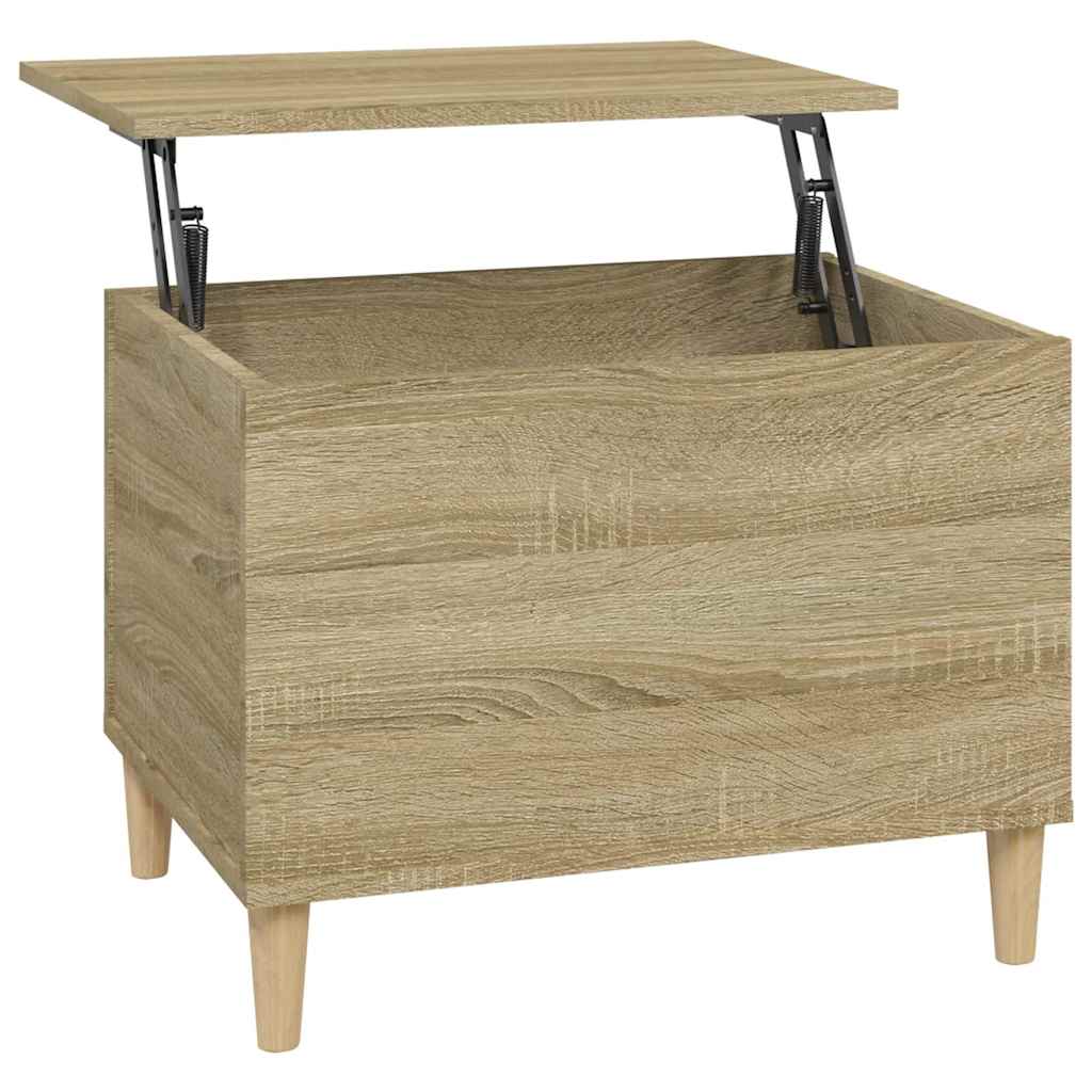 Tavolino Salotto Rovere Sonoma 60x44,5x45 cm Legno Multistrato