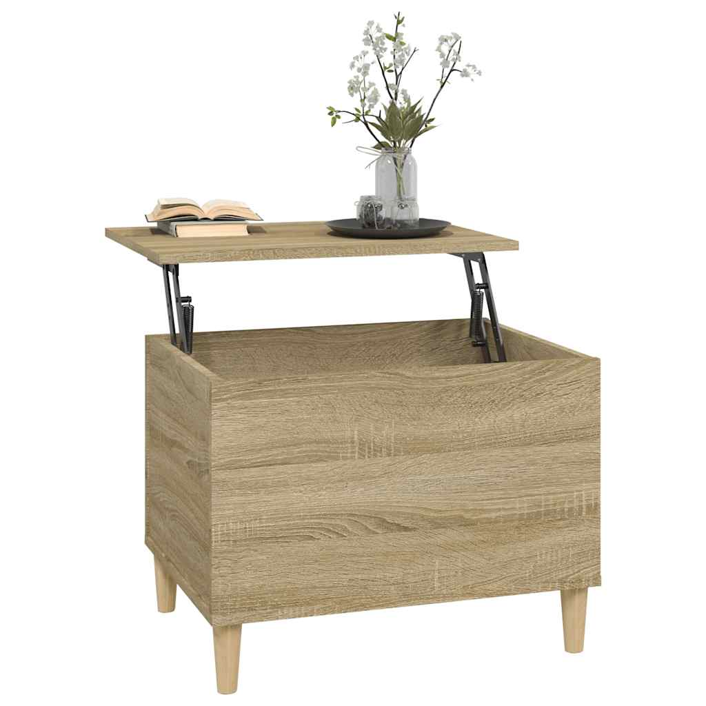 Tavolino Salotto Rovere Sonoma 60x44,5x45 cm Legno Multistrato