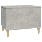 Tavolino Salotto Grigio Cemento 60x44,5x45 cm Legno Multistrato