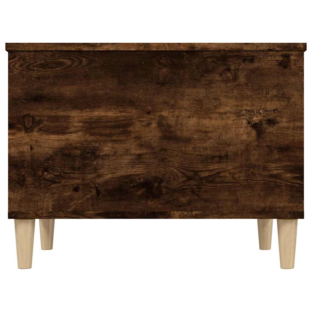 Tavolino da Salotto Rovere Fumo 60x44,5x45 cm Legno Multistrato