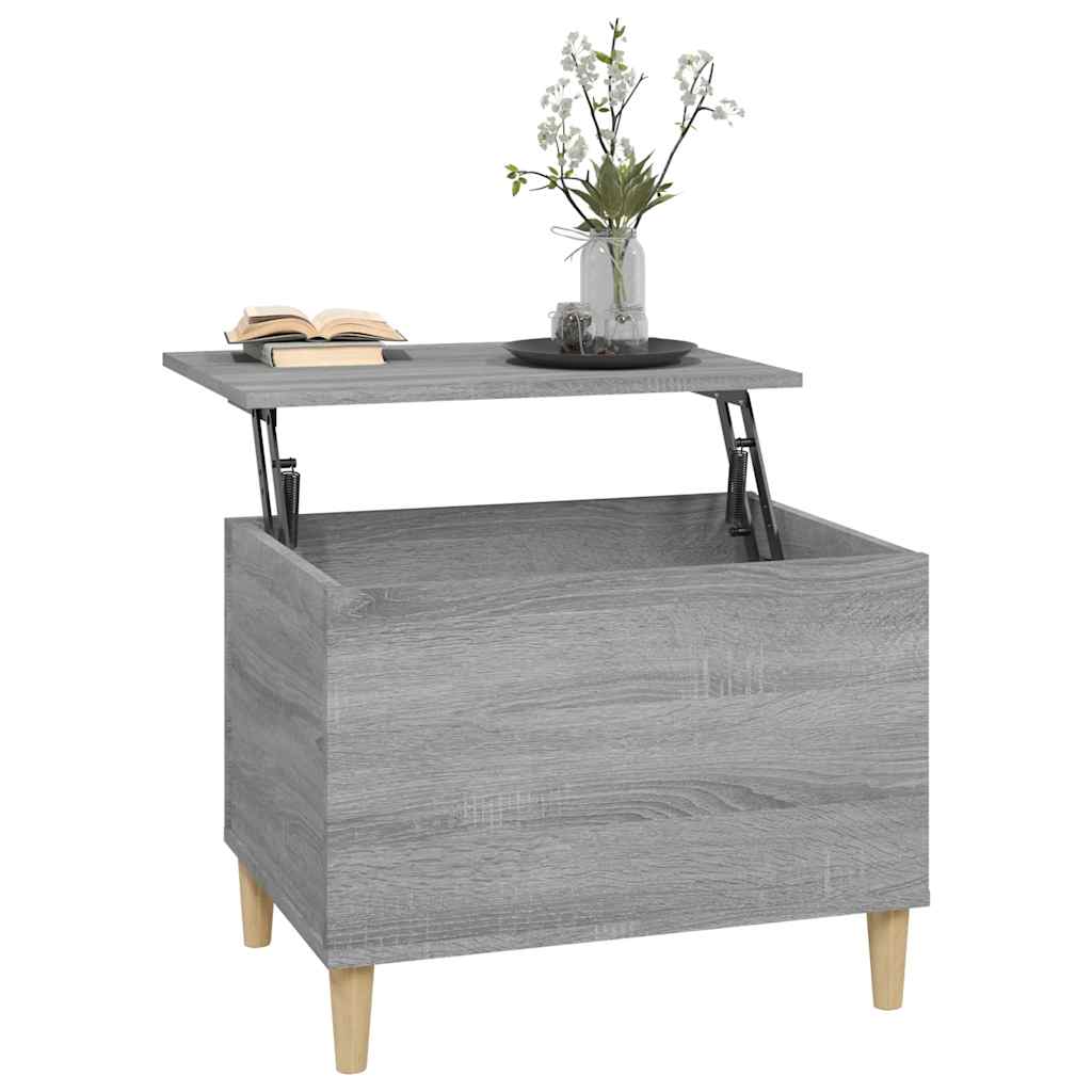 Tavolino Salotto Grigio Sonoma 60x44,5x45 cm Legno Multistrato