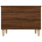 Tavolino Salotto Rovere Marrone 60x44,5x45 cm Legno Multistrato