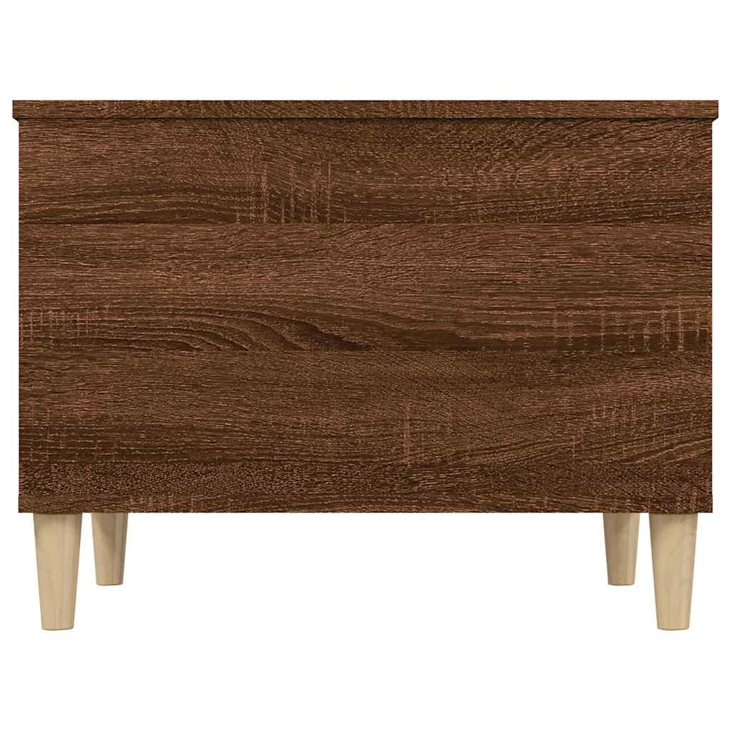 Tavolino Salotto Rovere Marrone 60x44,5x45 cm Legno Multistrato
