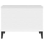 Tavolino da Salotto Bianco 60x44,5x45 cm in Legno Multistrato