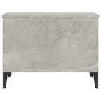 Tavolino Salotto Grigio Cemento 60x44,5x45 cm Legno Multistrato