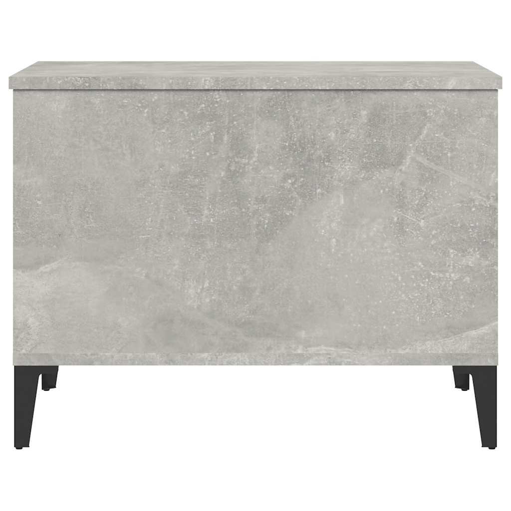 Tavolino Salotto Grigio Cemento 60x44,5x45 cm Legno Multistrato