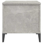 Tavolino Salotto Grigio Cemento 60x44,5x45 cm Legno Multistrato
