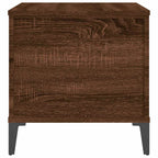 Tavolino Salotto Rovere Marrone 60x44,5x45 cm Legno Multistrato