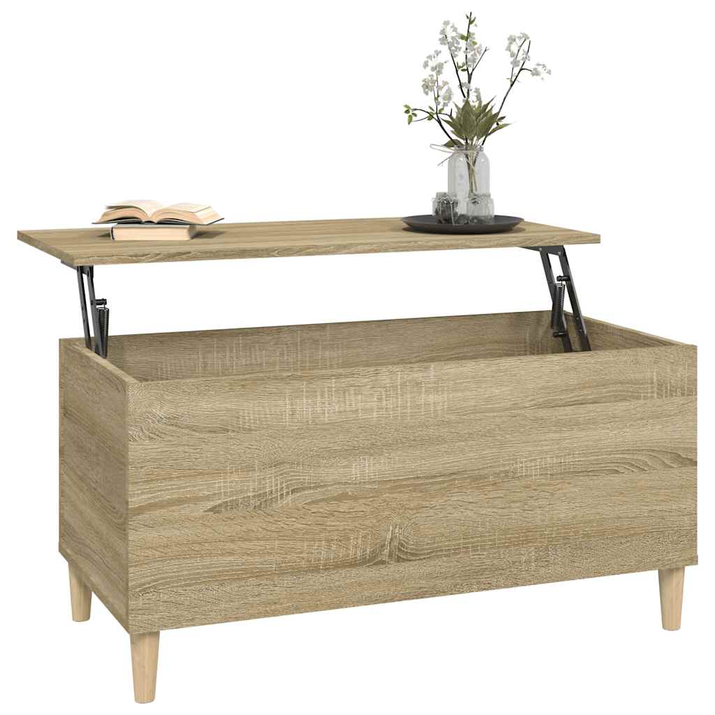 Tavolino Salotto Rovere Sonoma 90x44,5x45 cm Legno Multistrato