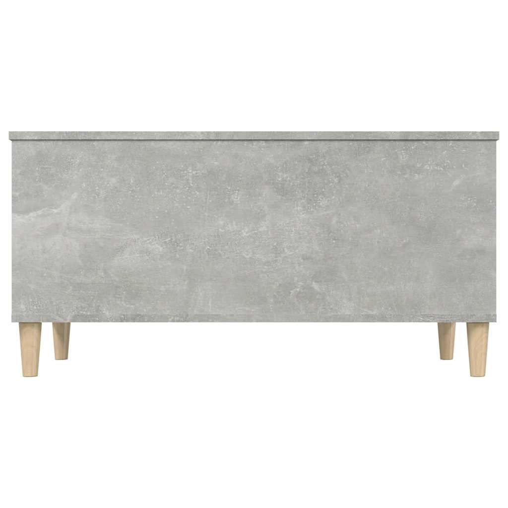 Tavolino Salotto Grigio Cemento 90x44,5x45 cm Legno Multistrato