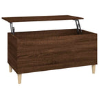 Tavolino Salotto Rovere Marrone 90x44,5x45 cm Legno Multistrato
