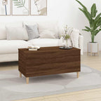 Tavolino Salotto Rovere Marrone 90x44,5x45 cm Legno Multistrato