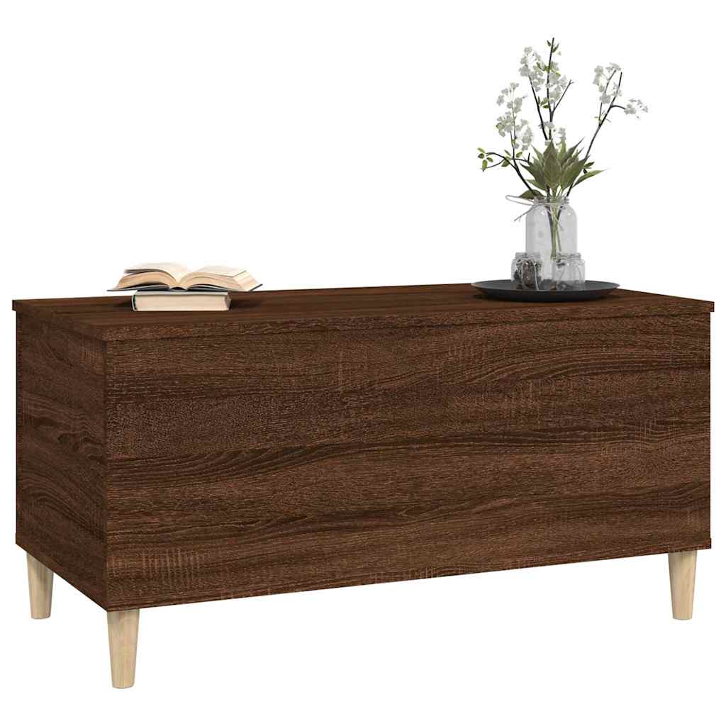 Tavolino Salotto Rovere Marrone 90x44,5x45 cm Legno Multistrato