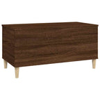 Tavolino Salotto Rovere Marrone 90x44,5x45 cm Legno Multistrato