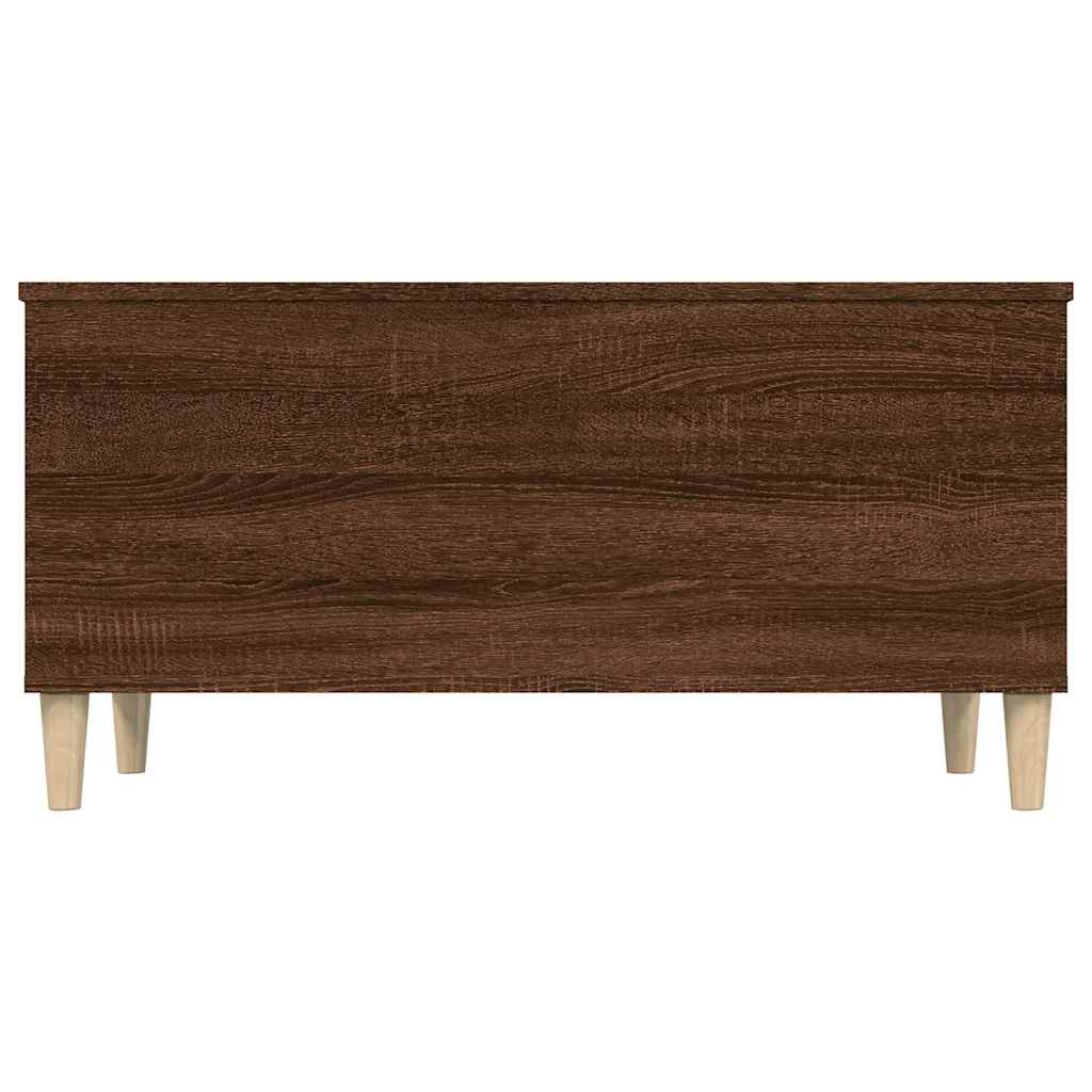 Tavolino Salotto Rovere Marrone 90x44,5x45 cm Legno Multistrato