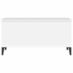 Tavolino da Salotto Bianco 90x44,5x45 cm in Legno Multistrato