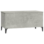 Tavolino Salotto Grigio Cemento 90x44,5x45 cm Legno Multistrato