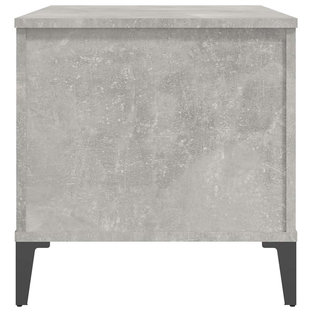 Tavolino Salotto Grigio Cemento 90x44,5x45 cm Legno Multistrato