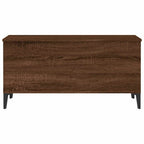 Tavolino Salotto Rovere Marrone 90x44,5x45 cm Legno Multistrato