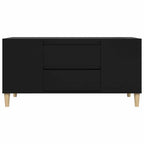 Mobile Porta TV Nero 102x44,5x50 cm in Legno Multistrato