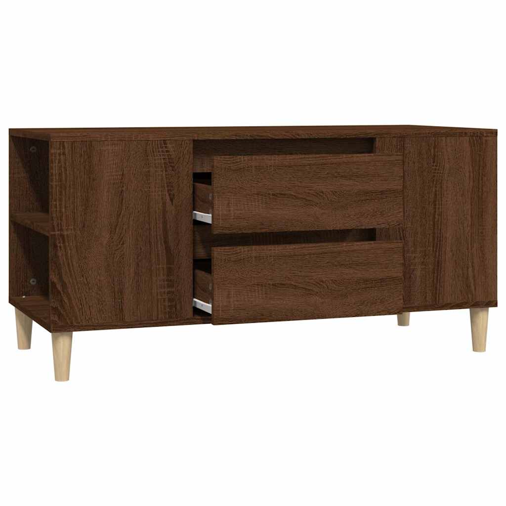 Mobile Porta TV Rovere Marrone 102x44,5x50 cm Legno Multistrato