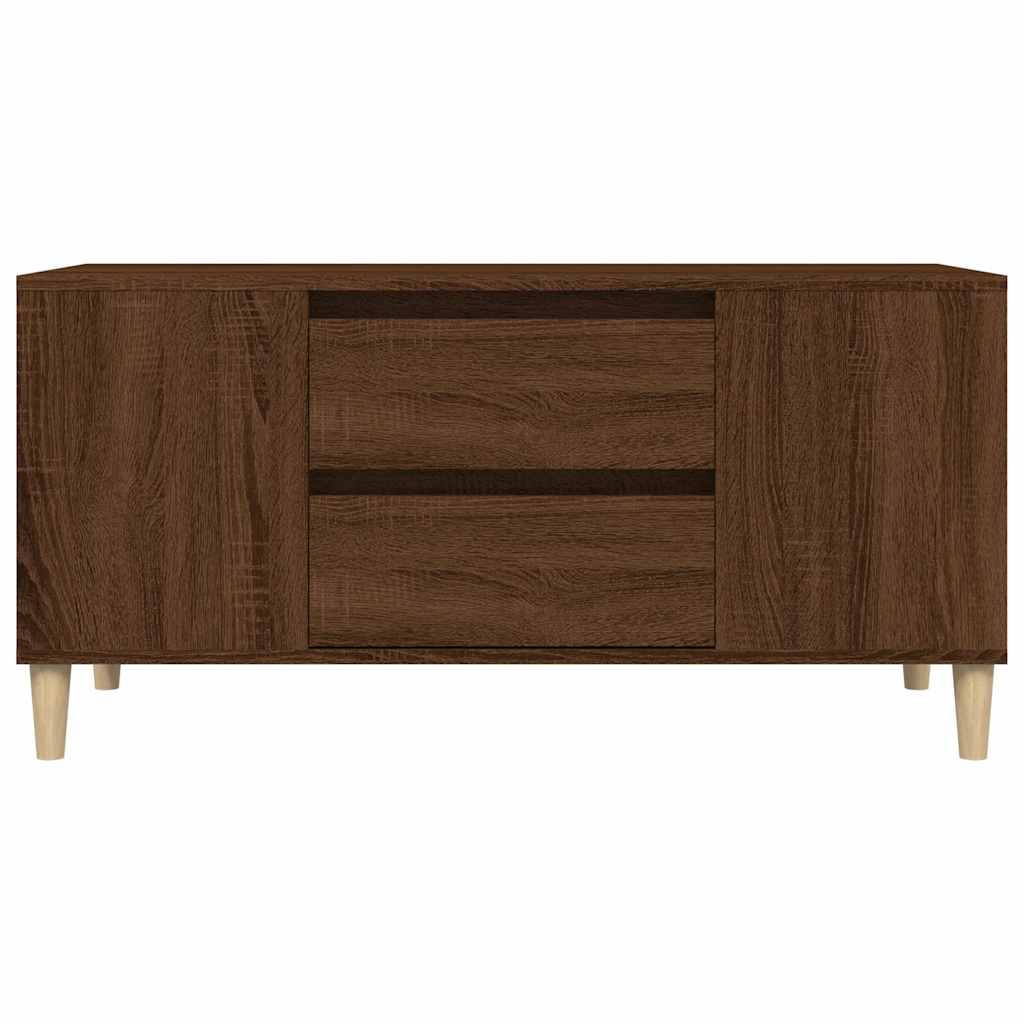 Mobile Porta TV Rovere Marrone 102x44,5x50 cm Legno Multistrato